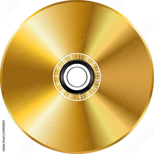 Vector gold disc