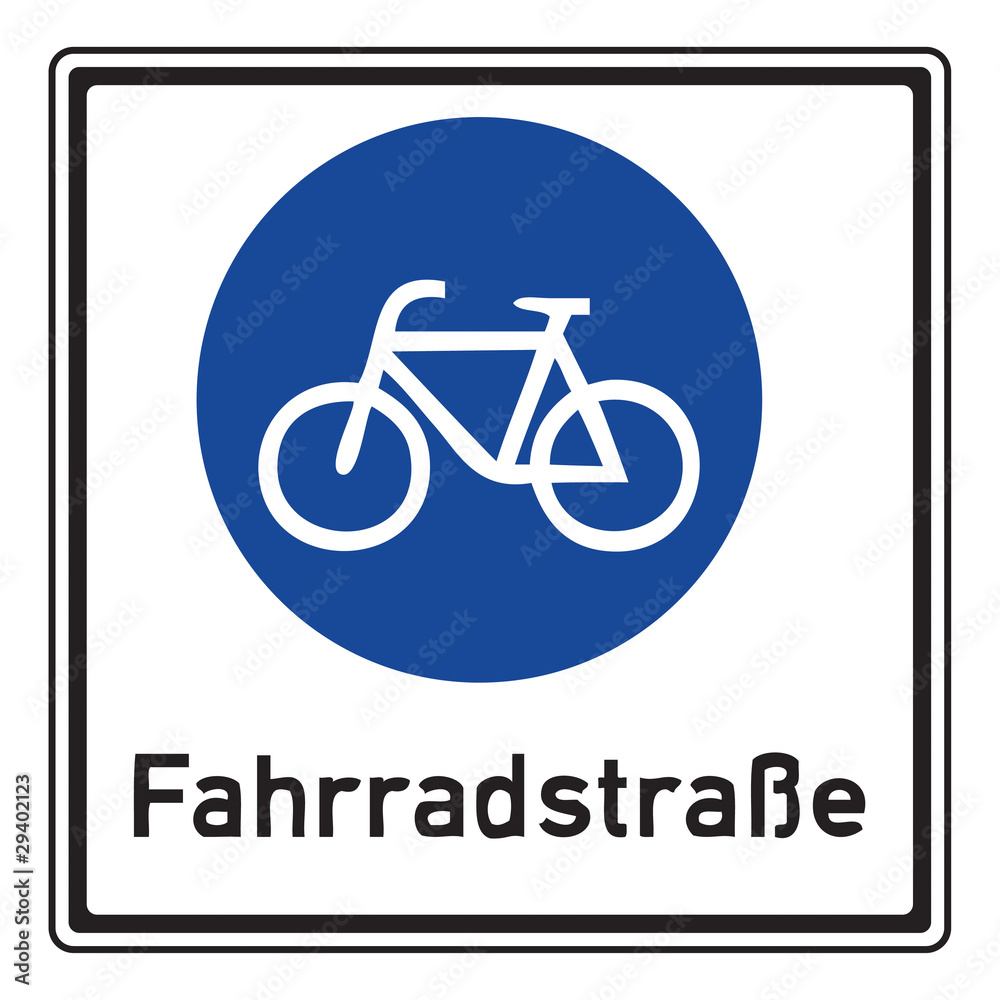 Zeichen 244.1 Beginn einer Fahrradstraße Zeichen 244.1 Beginn einer Fahrradstraße