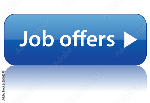 "JOB OFFERS" Button (jobs vacancies web search careers seeking)