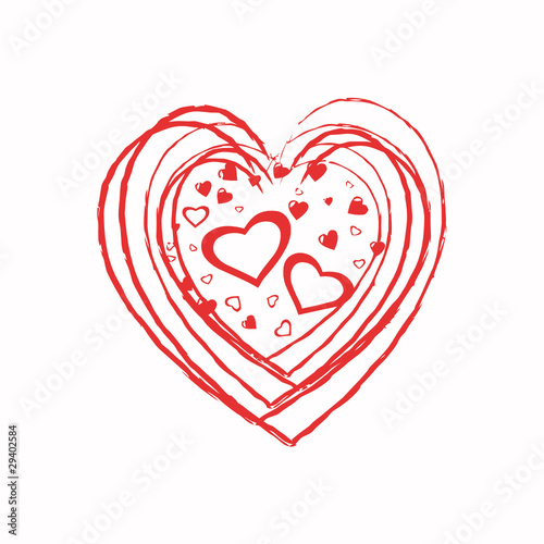 COEUR ROUGE DESSIN