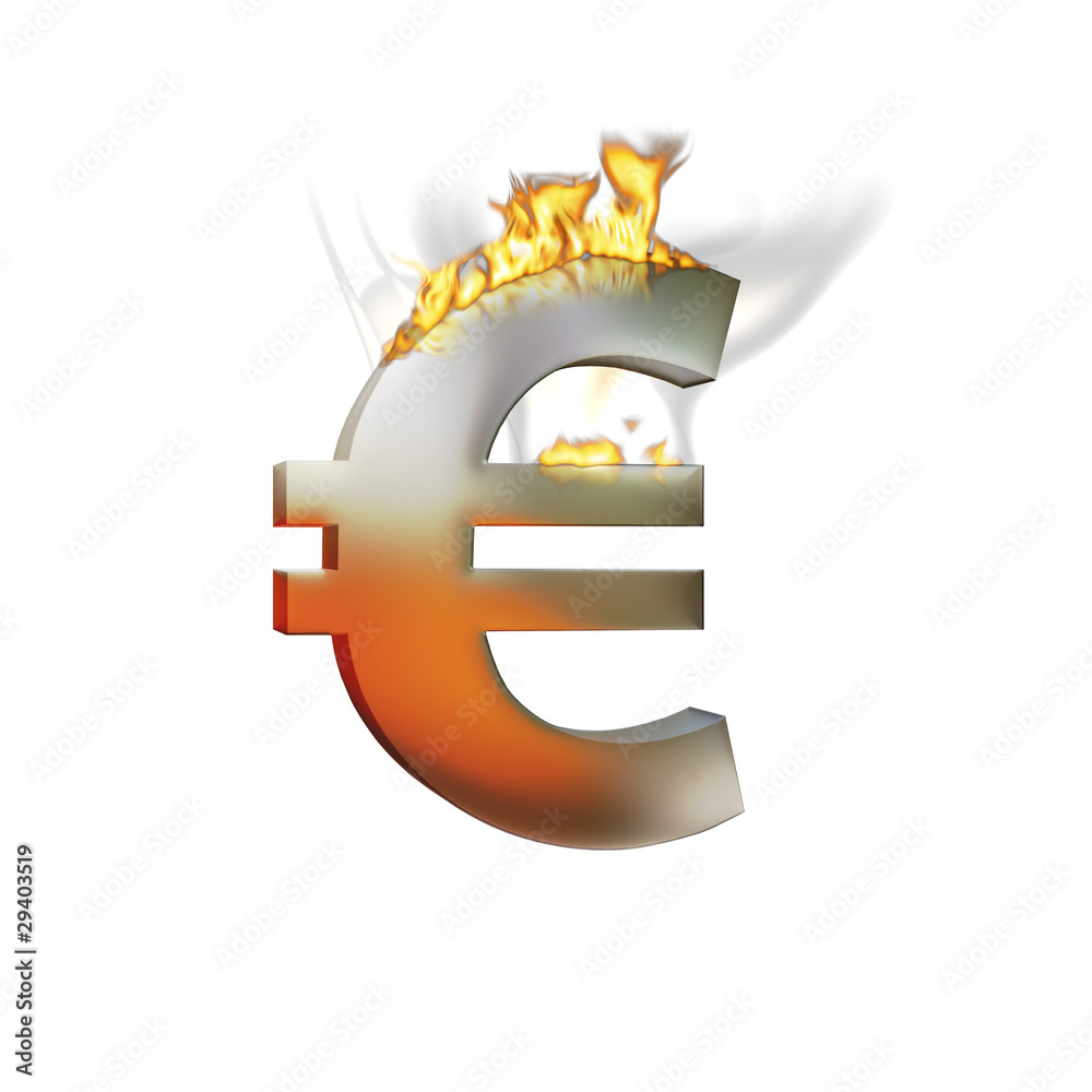 Fototapeta premium Euro brennt