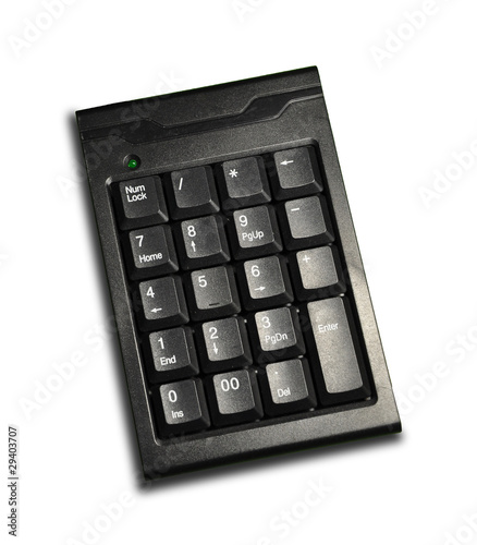 Isolated computer numpad