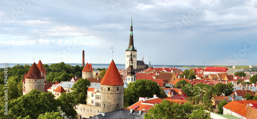 Old Tallinn before a rain photo