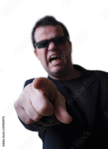Homme furieux très en colère photo