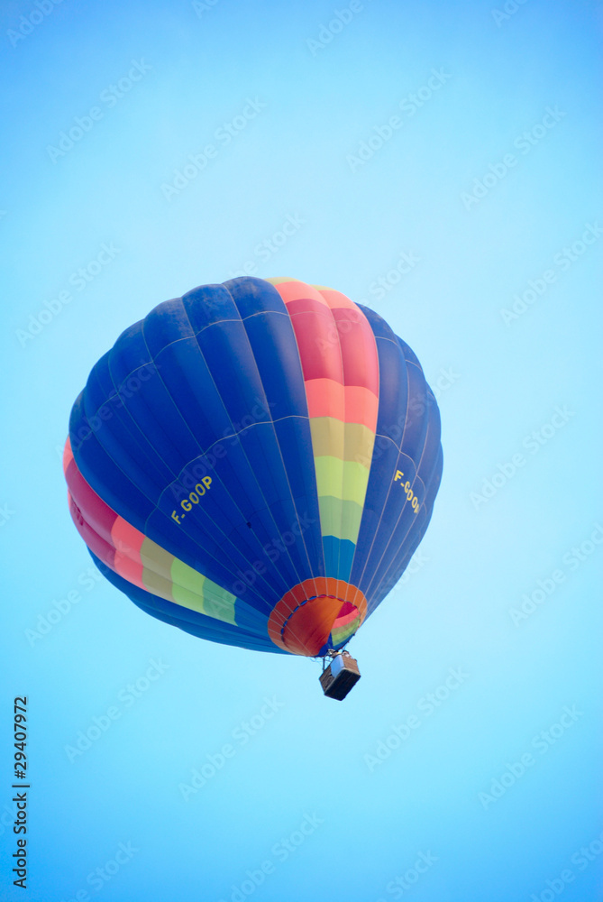 Fototapeta premium Blue Hot Air Balloon.