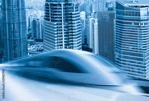 Photography very high-speed train