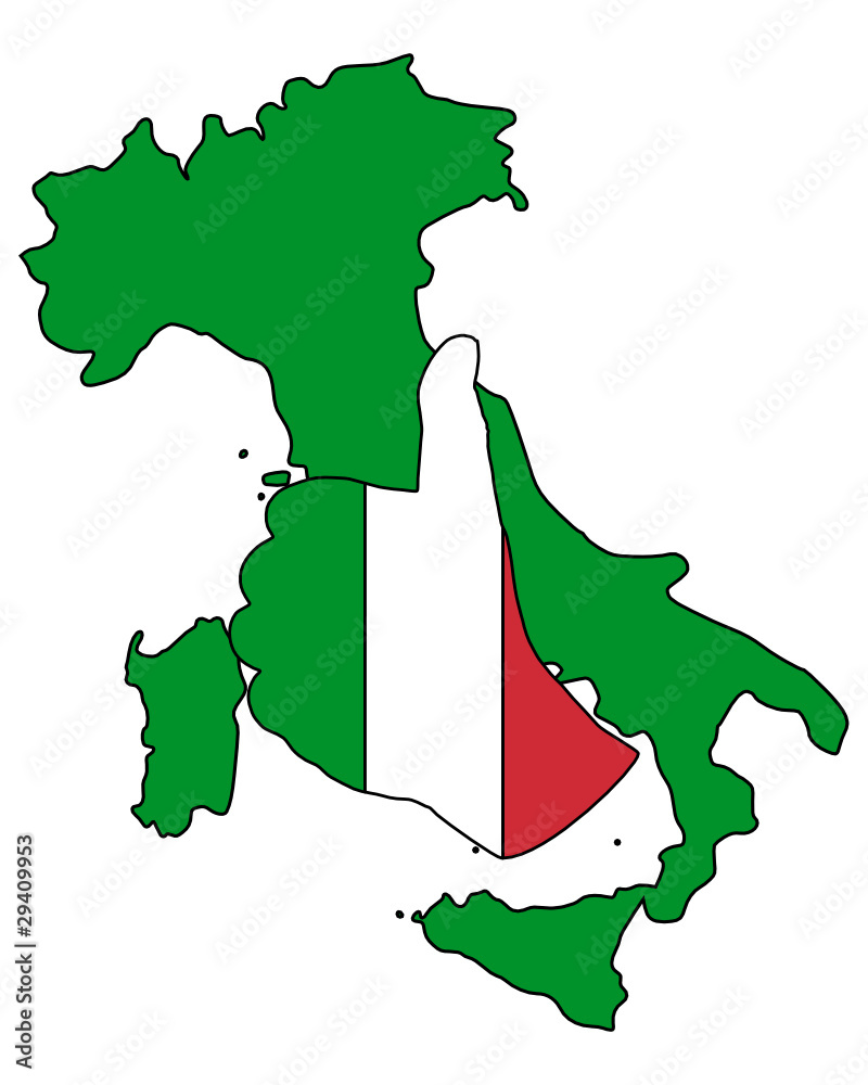 Fototapeta premium Italien Handzeichen