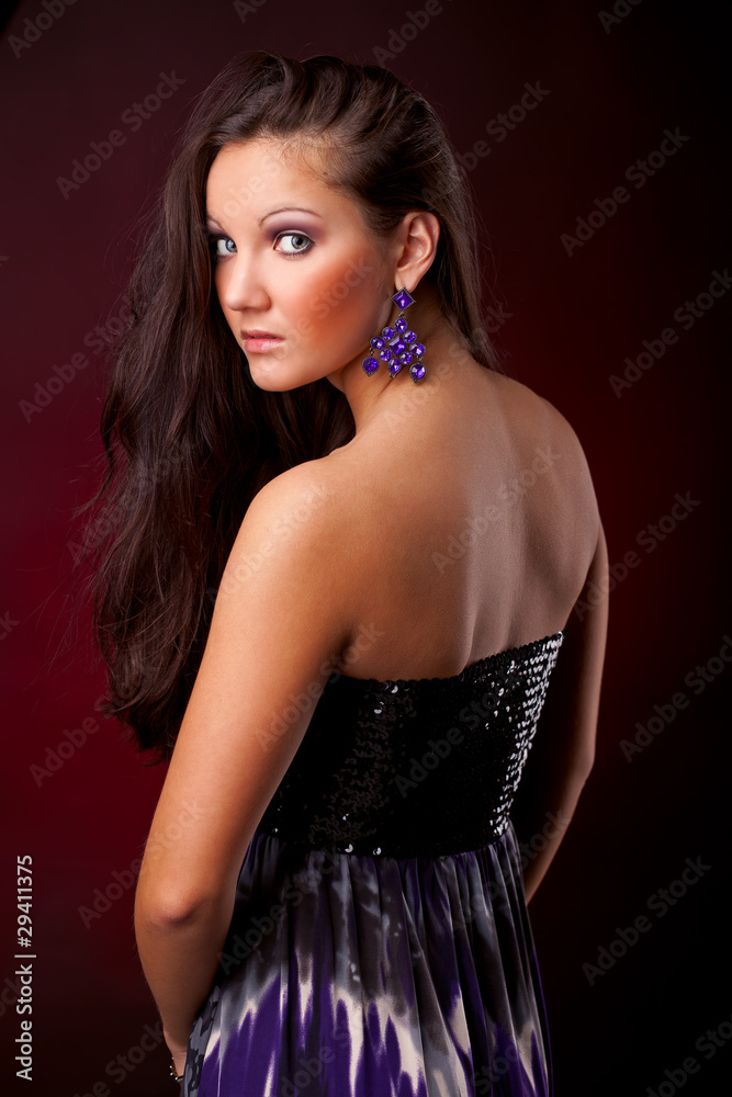 Fototapeta premium beautiful young woman posing