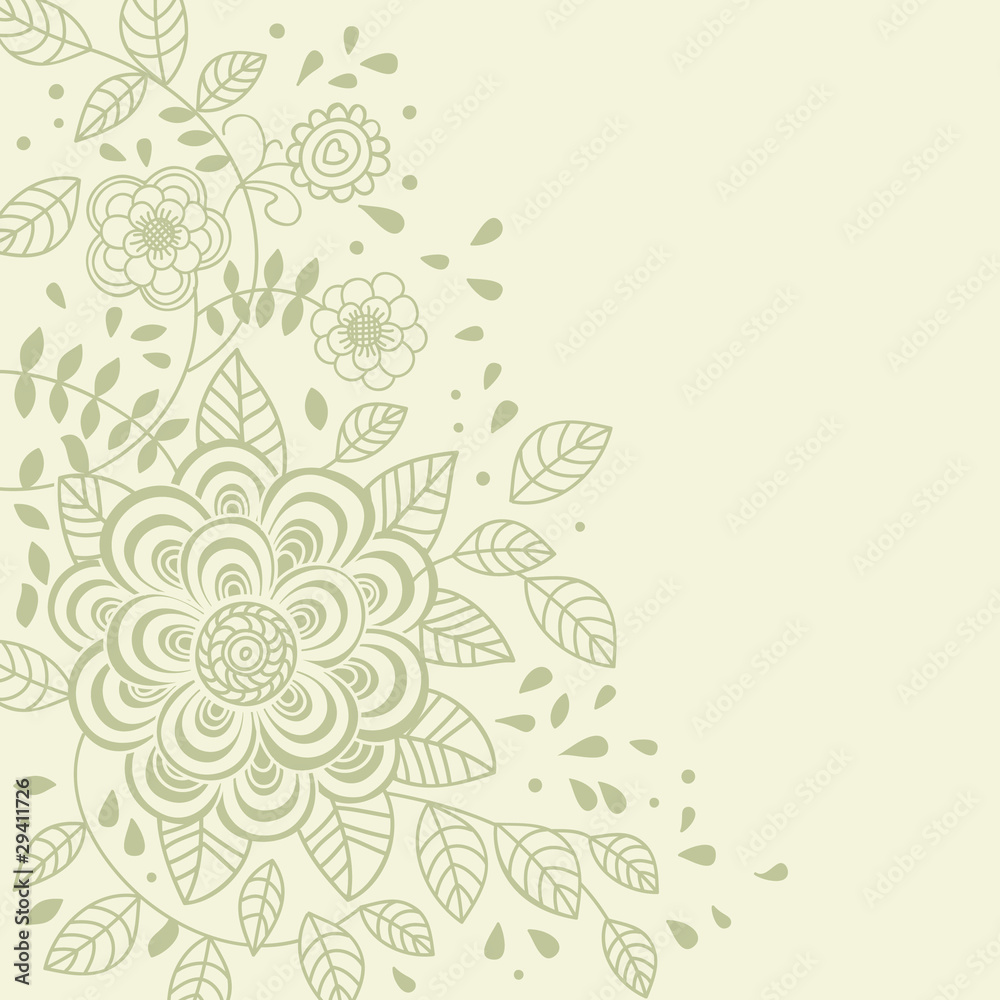Light floral background Light floral background