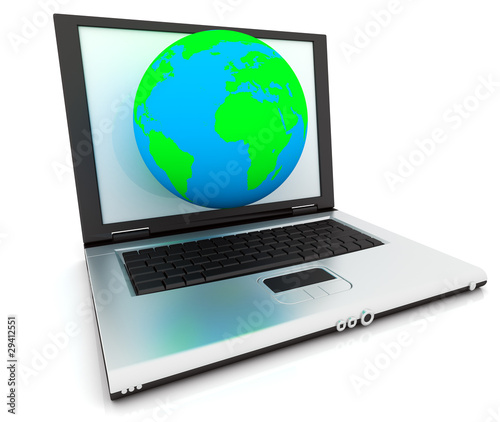 3D Web Icon - Internet