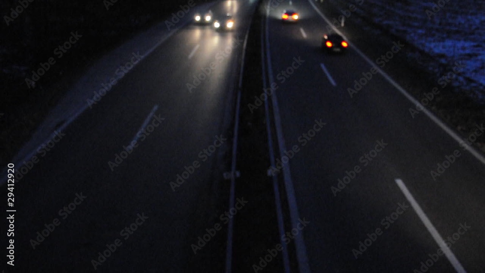 Autobahn bei Nacht Autobahn bei Nacht