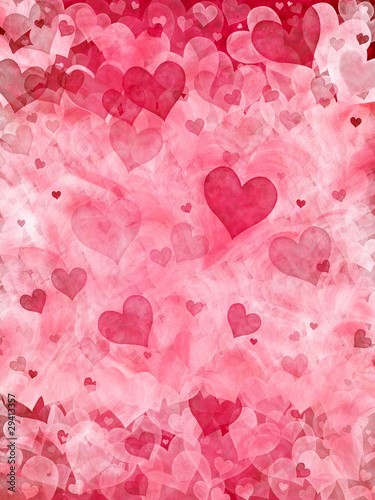Valentine's Day background with hearts