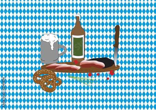 Brotzeit bayerischer Art