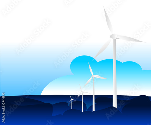 mer et éoliennes