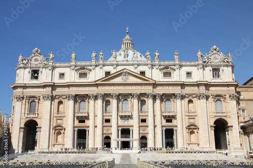 Vatican Basilica. Saint Peter's Basilica. Vatican country landmark. © Tupungato