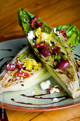 Картината върху платно grilled romaine lettuce salad