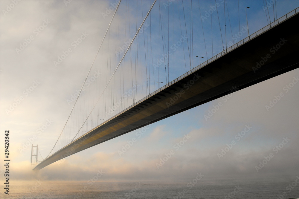 Fototapeta premium Bridge Into Mist