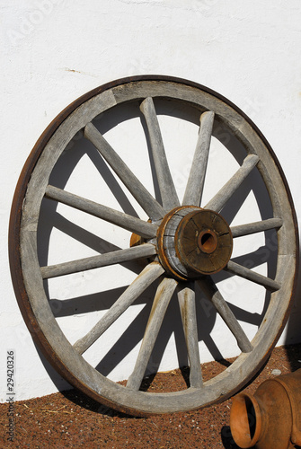 old wagon wheel