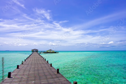 An amazing man-made Kapalai island exotic tropical resort