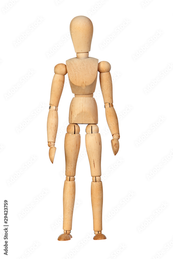 Jointed wooden mannequin