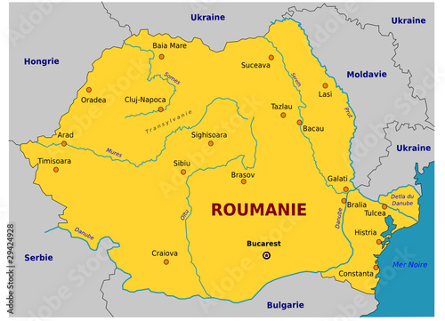 Carte de Roumanie