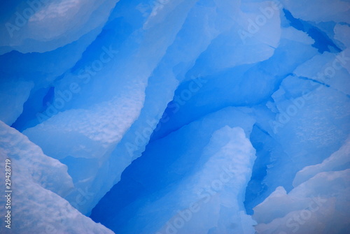 blue ice close up