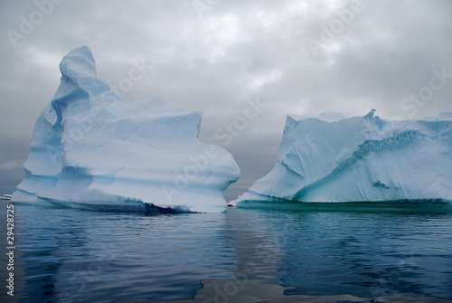 blue icebergs