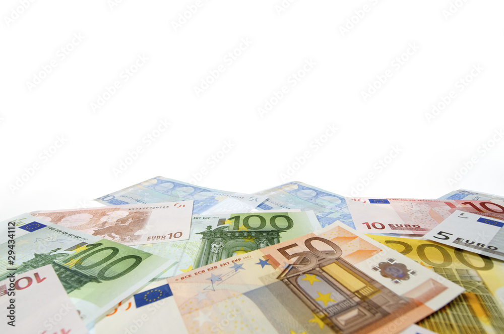 euro banknotes