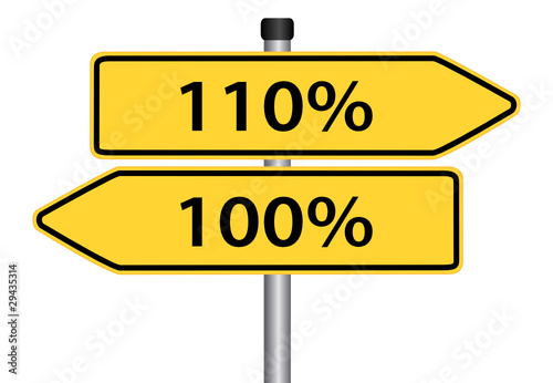 100 oder 110 Prozent geben