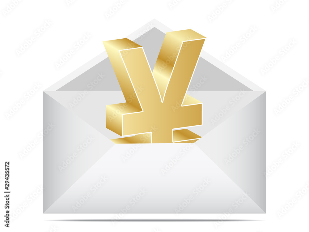 Obraz premium letter with yen