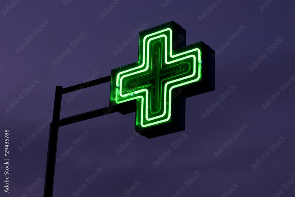 Obraz premium Enseigne de pharmacie de garde