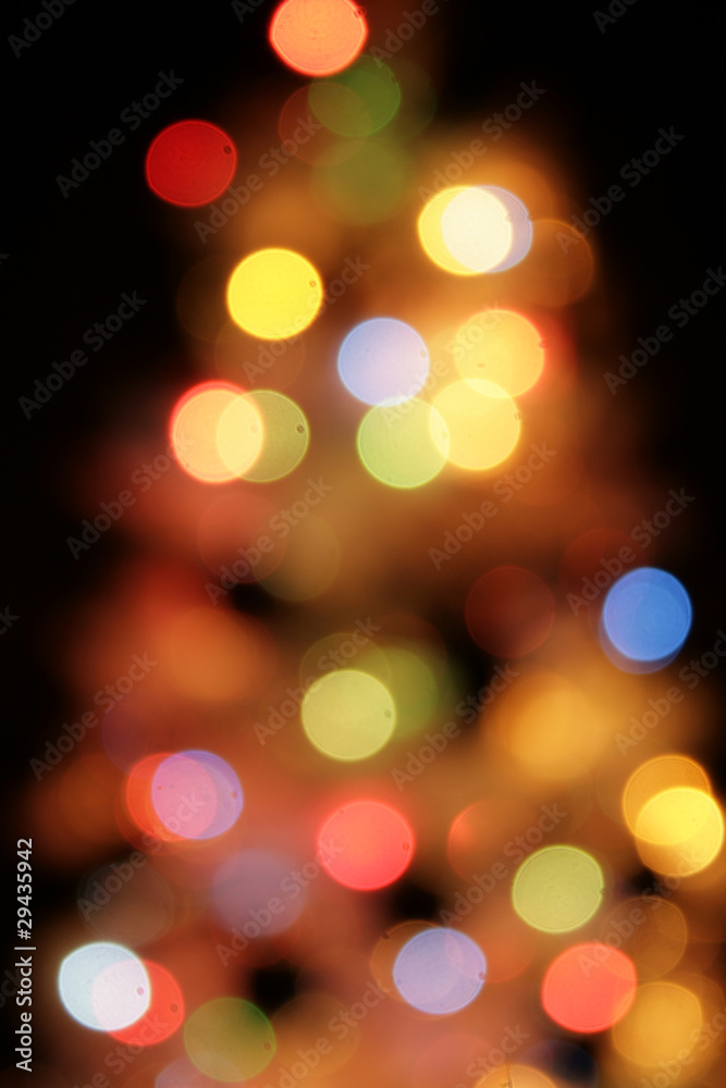 color lights as very nice christmas background