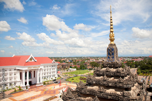 Vientiane, capital of Laos.