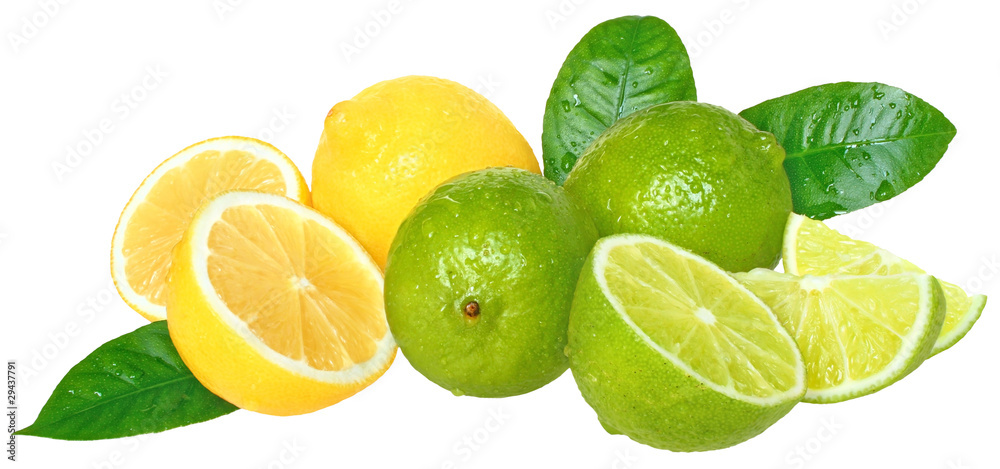 Limes and lemons. Limes and lemons.