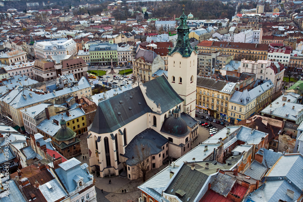 Fototapeta premium catholic cathedral in Ukraine