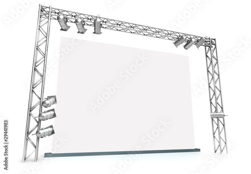 Large blank screen