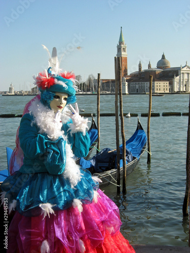 beautiful and colorful mask during Carnival in Venice © ChiccoDodiFC