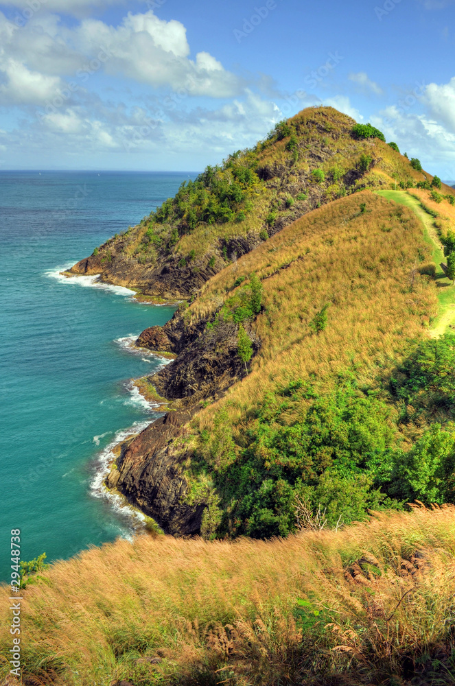 St Lucia (Carribean) - Pigeon Island Landmark St Lucia (Carribean) - Pigeon Island Landmark