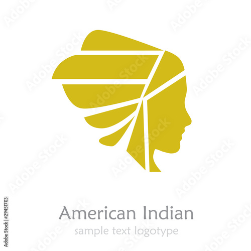 Logo American Indian # Vector