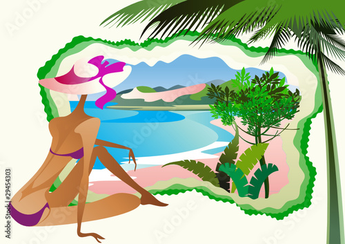Pink beach