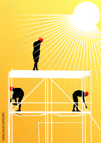 Workers and sun