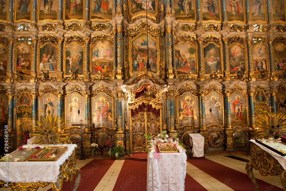 Interior of a greek catholic church