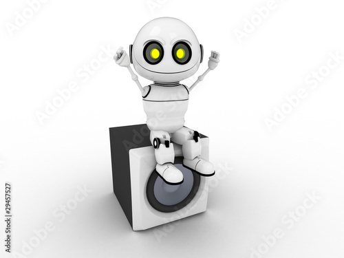 white robot