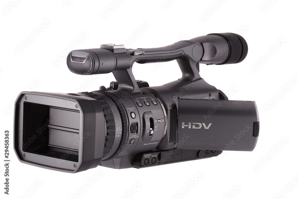 digital video camera (front-side view) Stock Photo | Adobe Stock