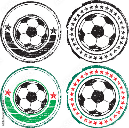 Soccer ball stamps