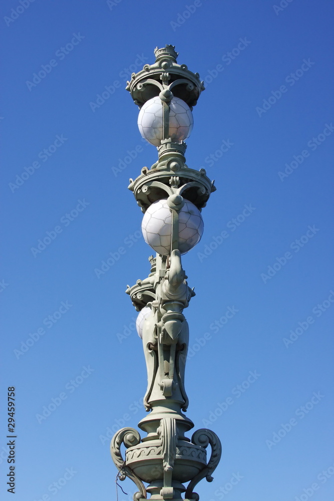 decorative lantern on a background blue sky