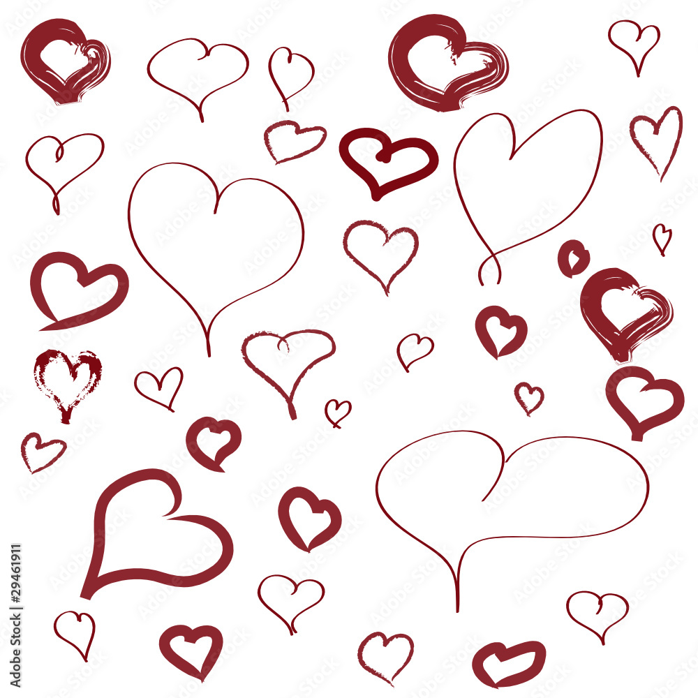 rote Herzen Liebe Symbol