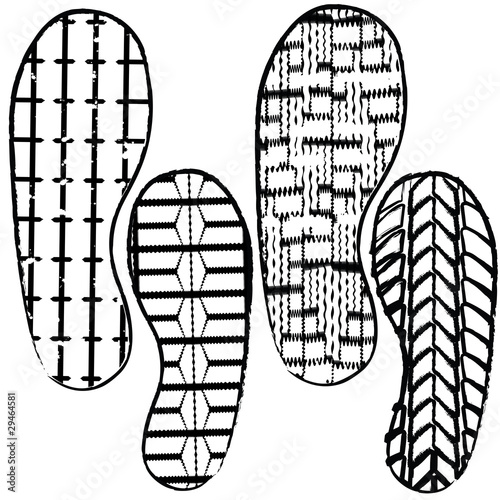 Shoe prints