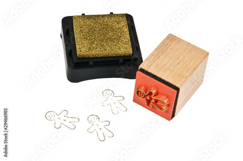 stamp with a pad