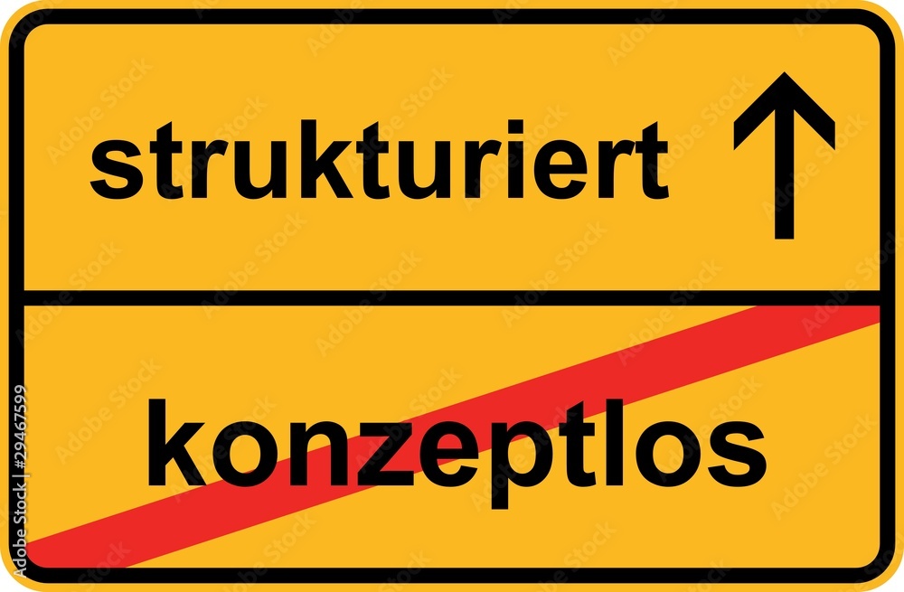 strukturiert statt konzeptlos